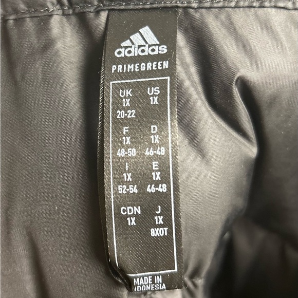 Adidas Women's Black Puffer Jacket with White Details Size 1X - Picture 8 of 12